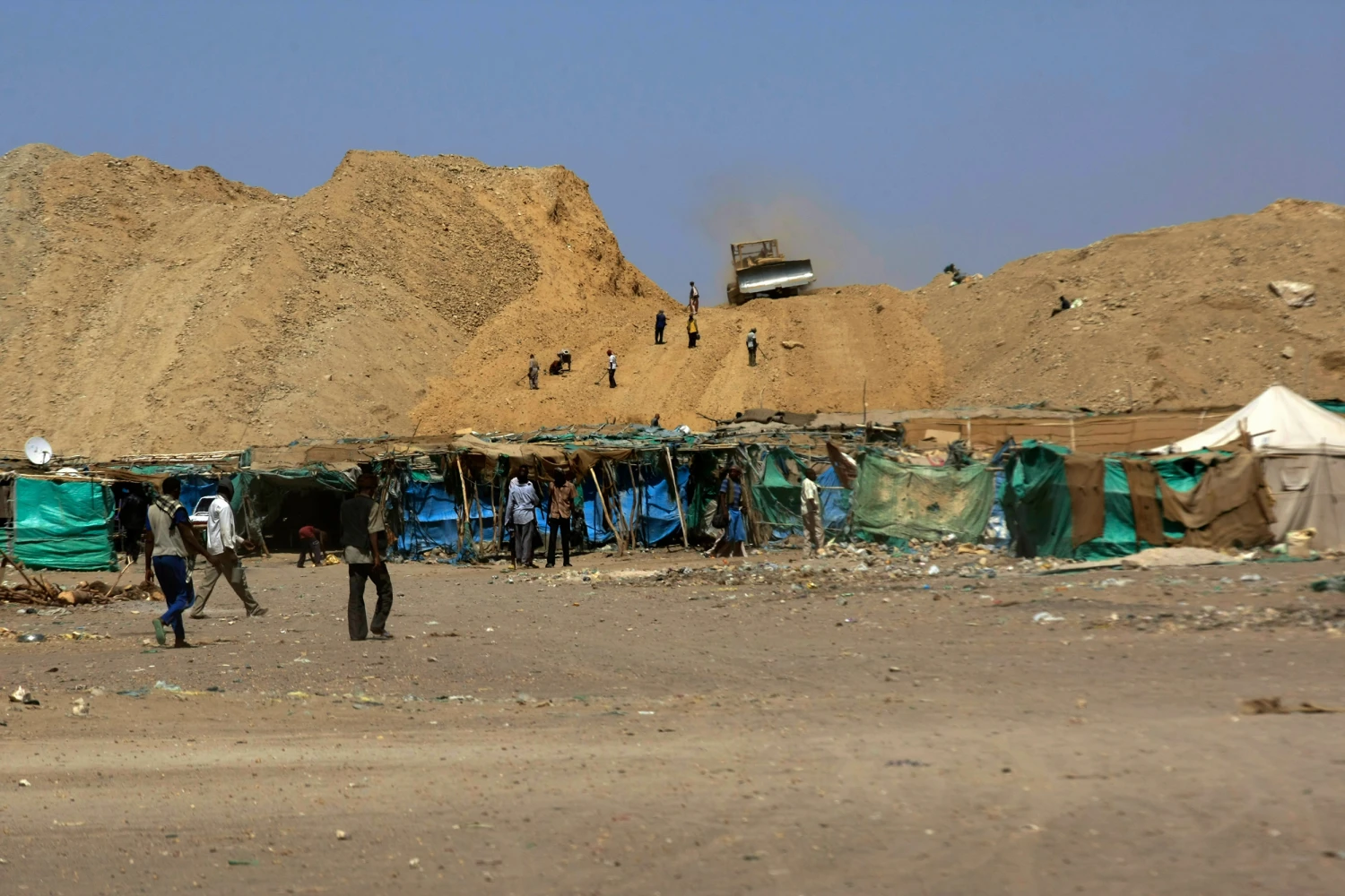 The Wad Bushara gold mine near Abu Delelq in Gadarif State, Sudan, on April 27, 2013.