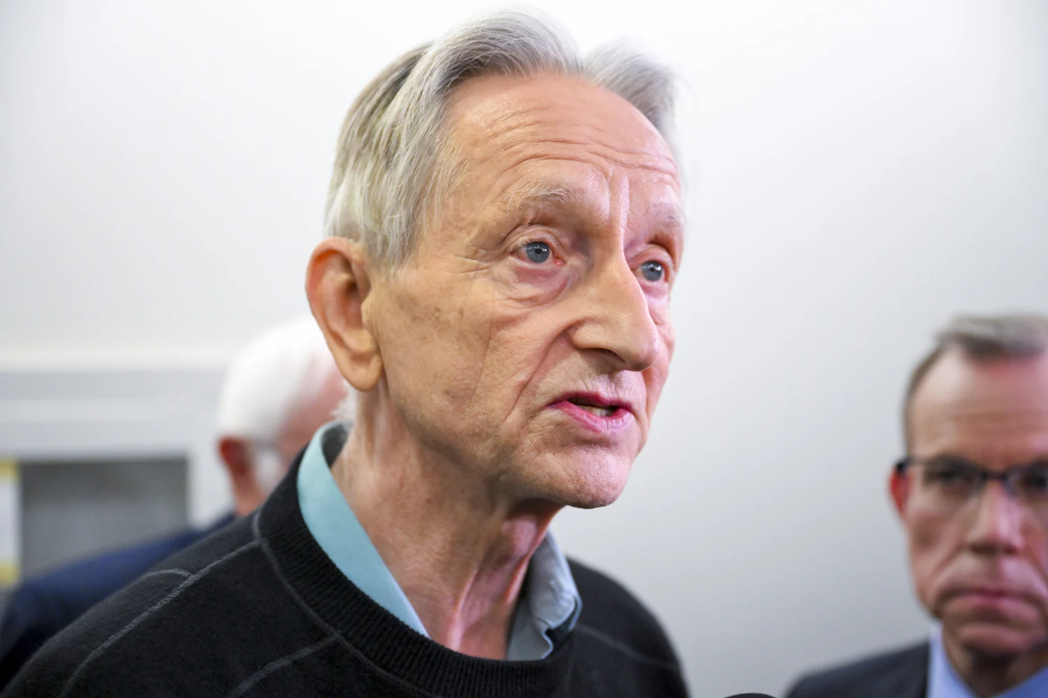 An emeritus professor dubbed the "godfather of AI" Geoffrey Hinton on Sept. 16, 2026 at the U.S. Capitol in Washington, D.C.
