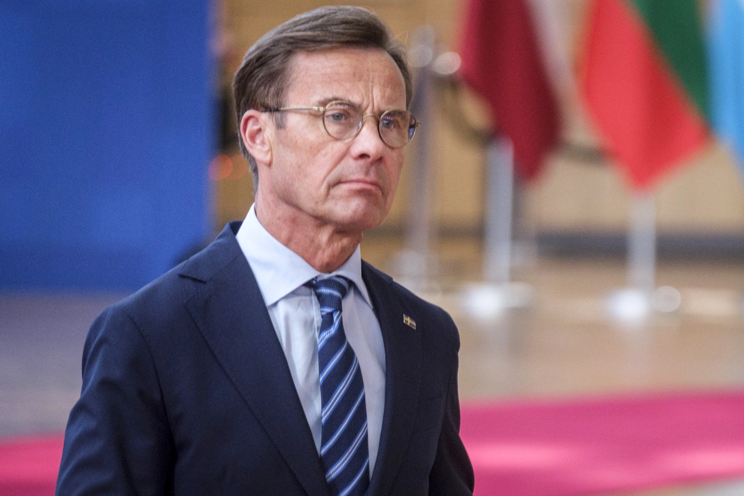 Swedish Prime Minister Ulf Hjalmar on June 18, 2026 in Brussels.