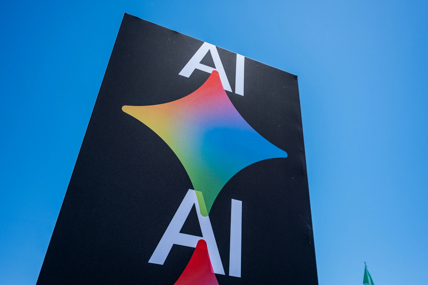 Gemini AI signage during the Google I/O Developers Conference in Mountain View, California, US, on Tuesday, May 19, 2026.