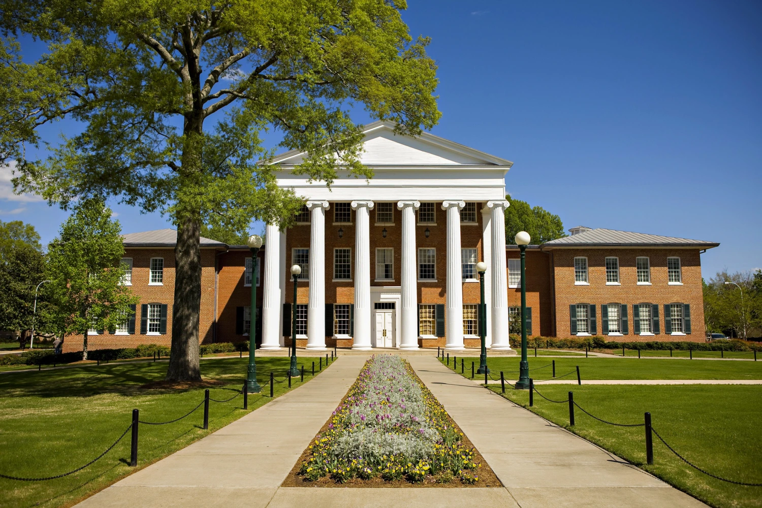 The Lyceum, oldest building on the campus of the University of Mississippi on April 12, 2008 in Oxford, Miss.