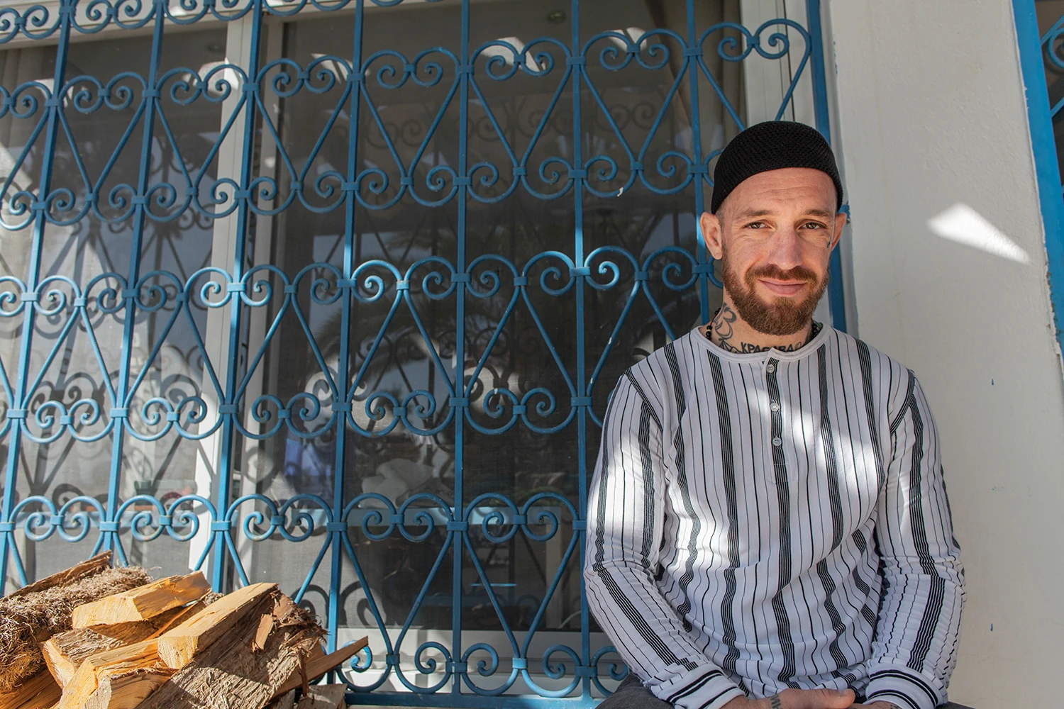James "Fergie" Chambers at home in Tunis, Tunisia, on February 8, 2024.