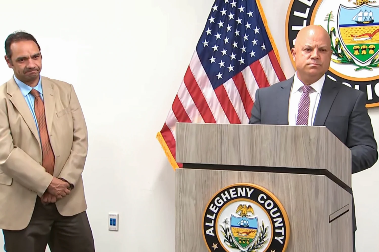 Edgewood Police presser in Edgewood, Penn., on Sept., 24, 2026,