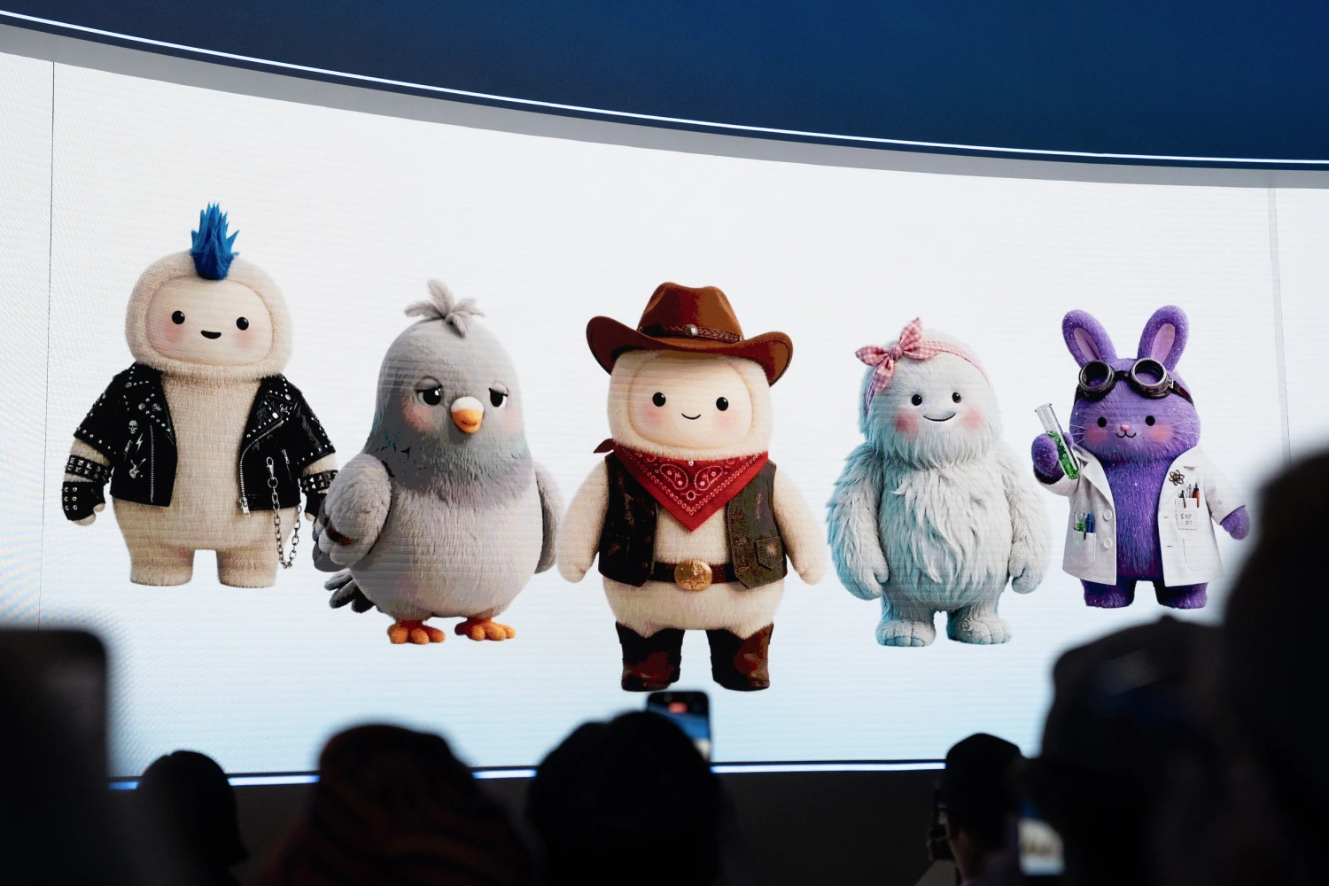 Various examples of avatars for Muse, Meta's AI Agent, during the Meta Connect event in Menlo Park, Calif., on Sept. 23, 2026.