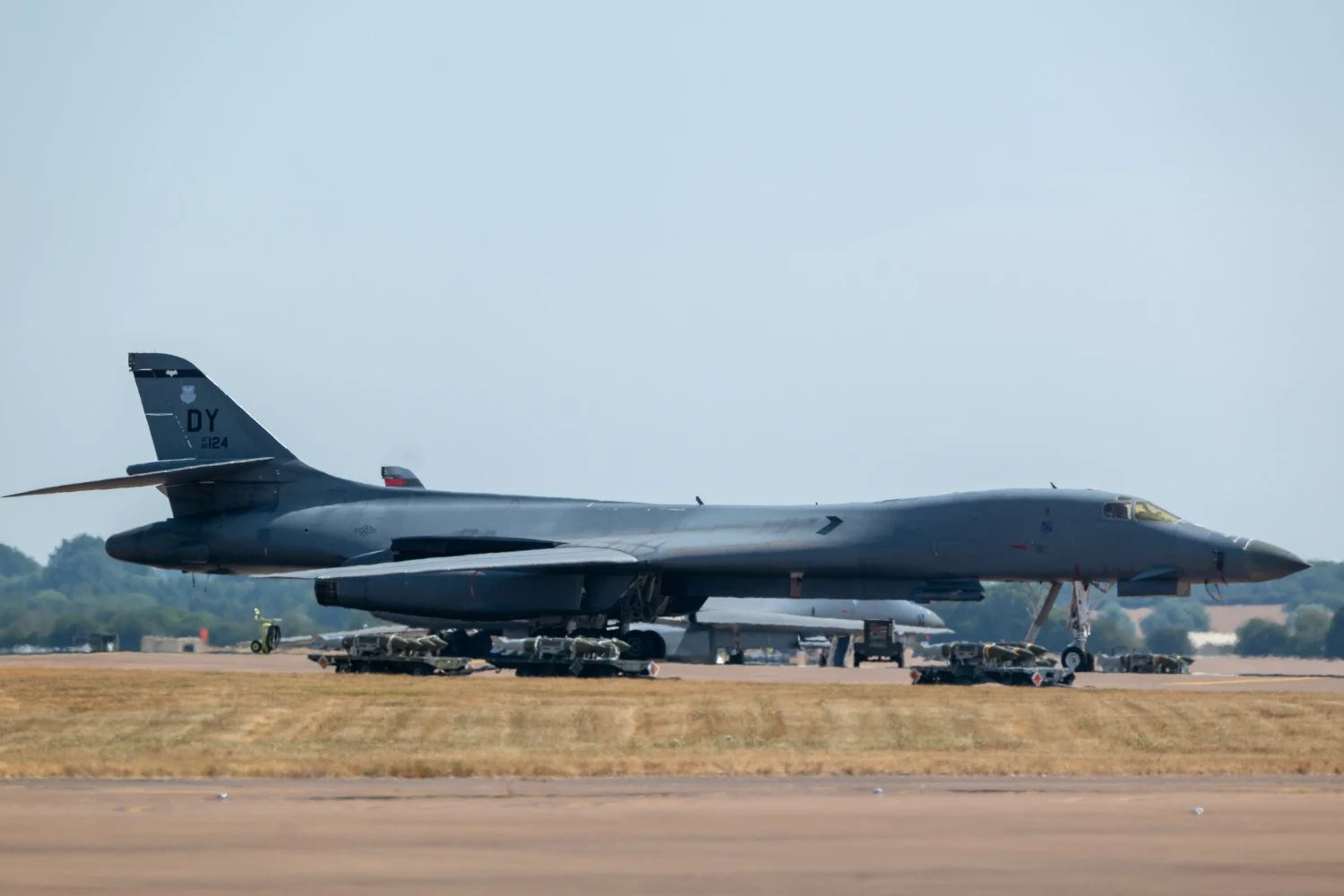 A B1 Bomber at RAF Fairford in England on July 25, 2026.