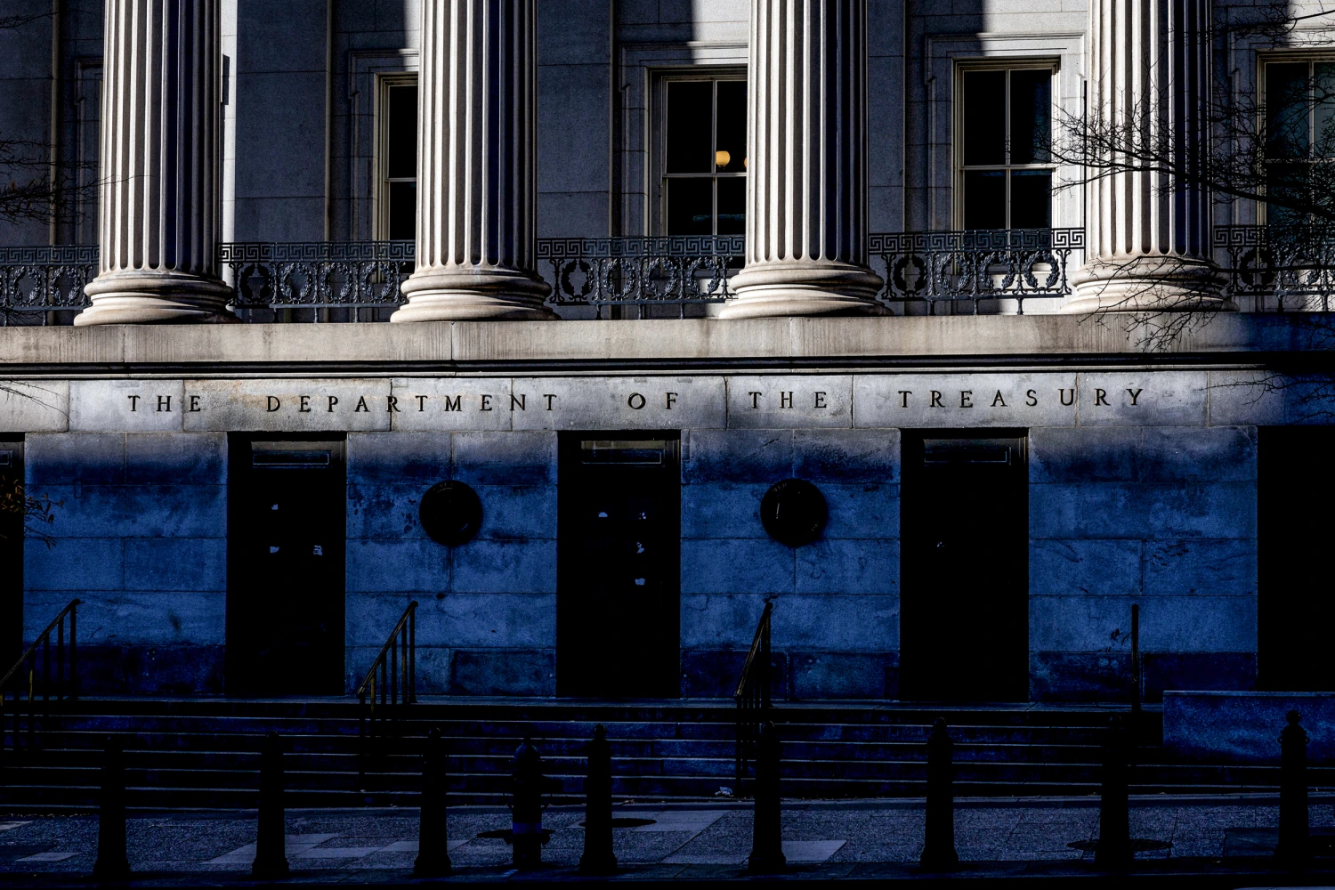 The U.S. Treasury building in Washington, DC on Dec. 31, 2024.
