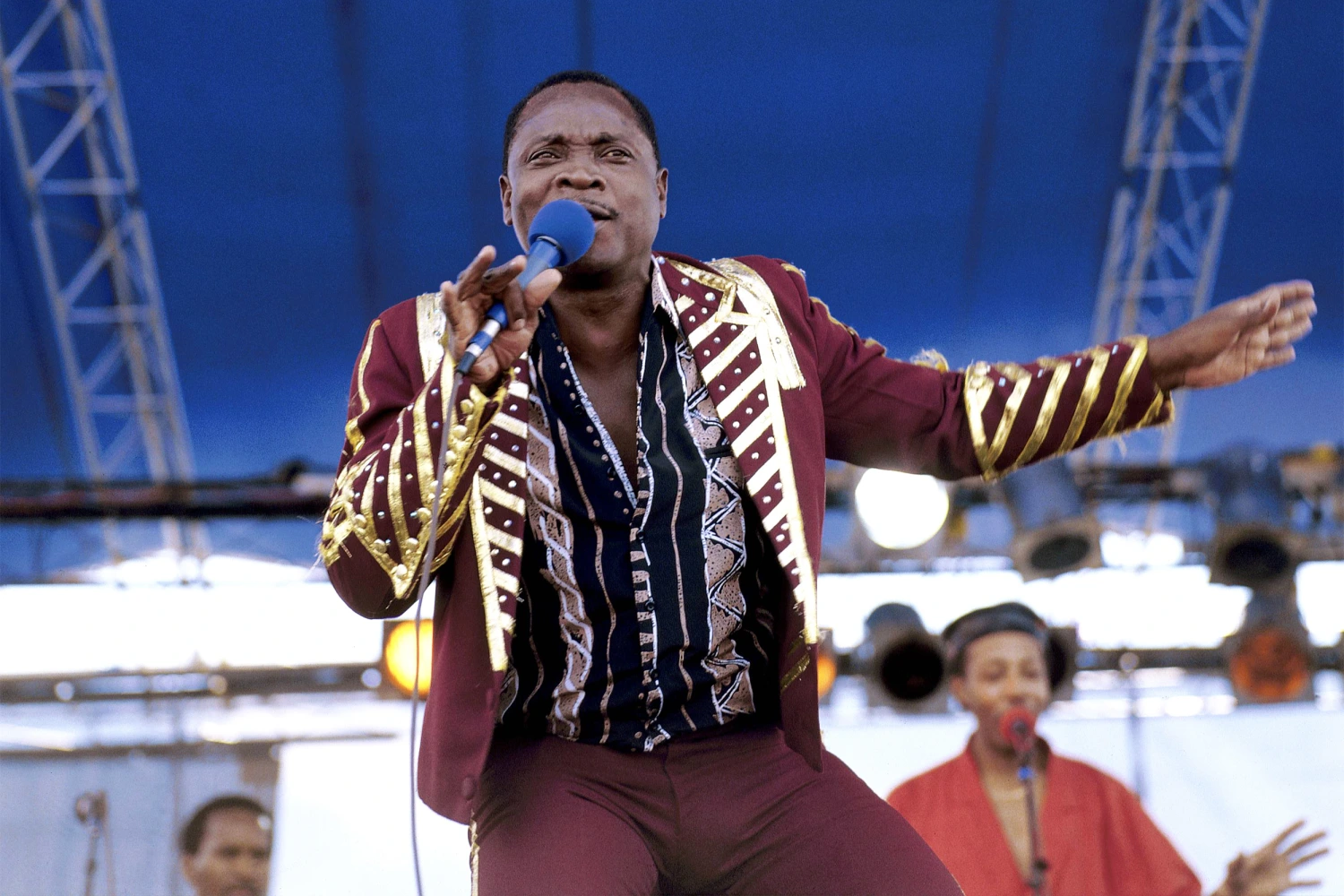 UNITED STATES - APRIL 01:  NEW ORLEANS JAZZ FESTIVAL  Photo of Slinger FRANCISCO and MIGHTY SPARROW  (Photo by David Redfern/Redferns)