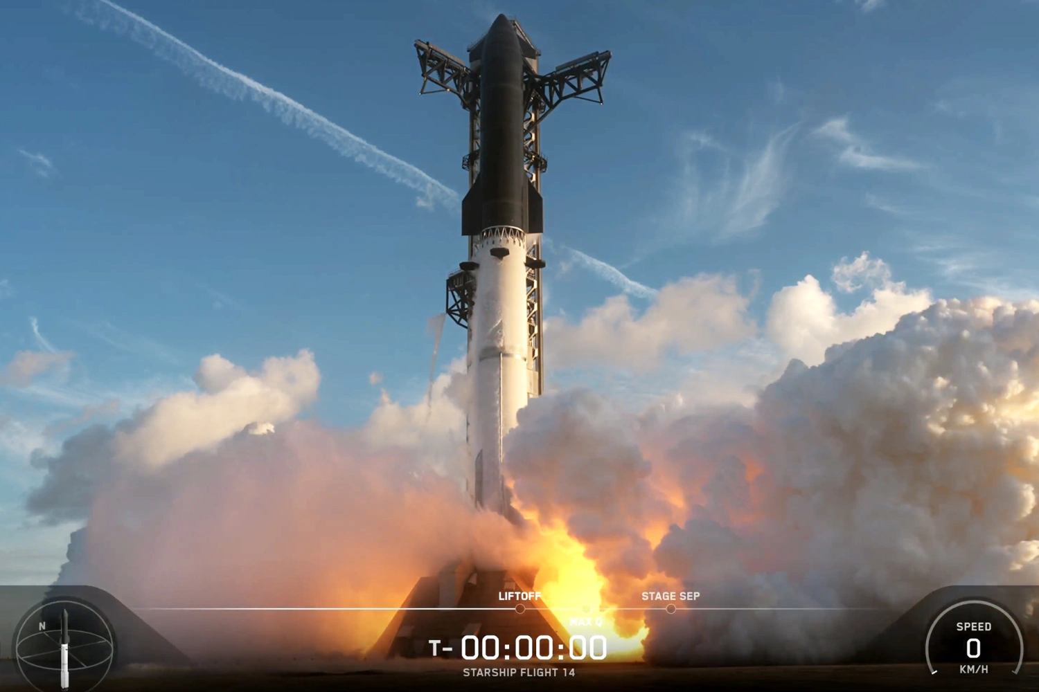 The 14th flight of SpaceX's Starship, on Sept. 28, 2026.