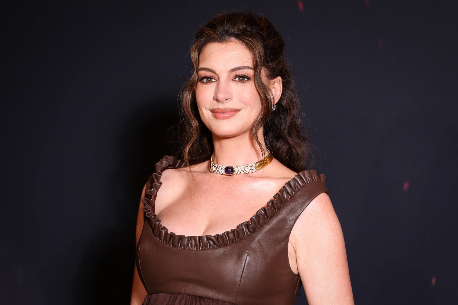 Anne Hathaway on July 8, 2026, in Paris.