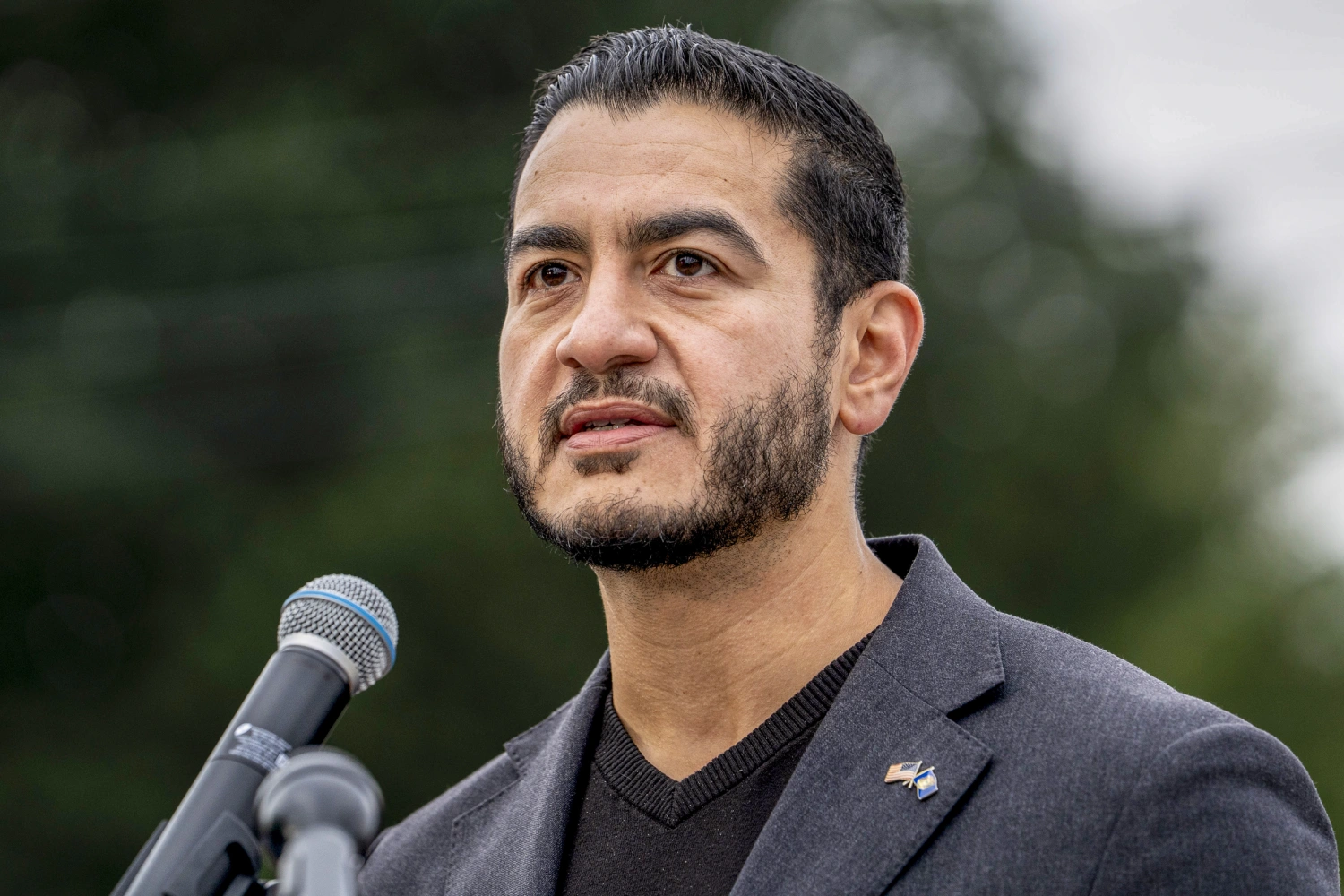 Abdul El-Sayed on Sept. 22, 2026, in Detroit.