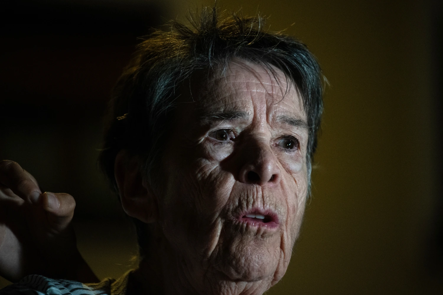 Maricarmen during a rally under the slogan ‘Maricarmen is staying’, on 22 Sept., 2026 in Madrid, Spain.