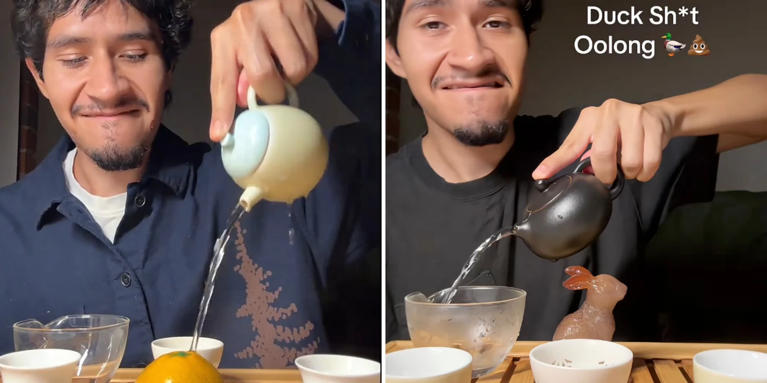 Omar Hernandez-Tena enjoys his tea.