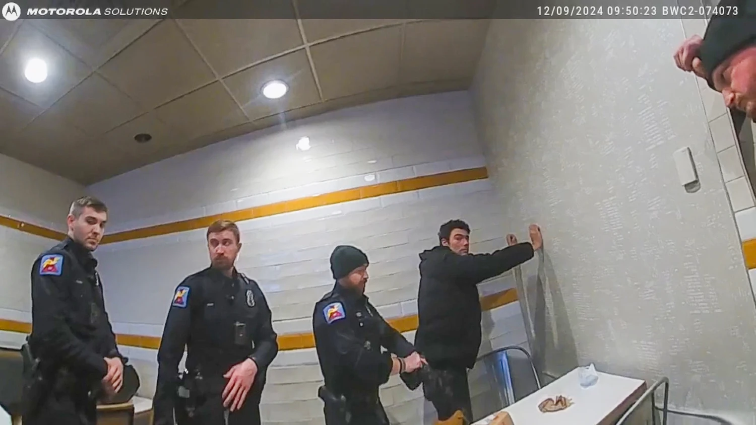 Newly unsealed bodycam footage shows Luigi Mangione’s arrest at an Altoona, Pa., McDonald’s on Dec. 9, 2024.