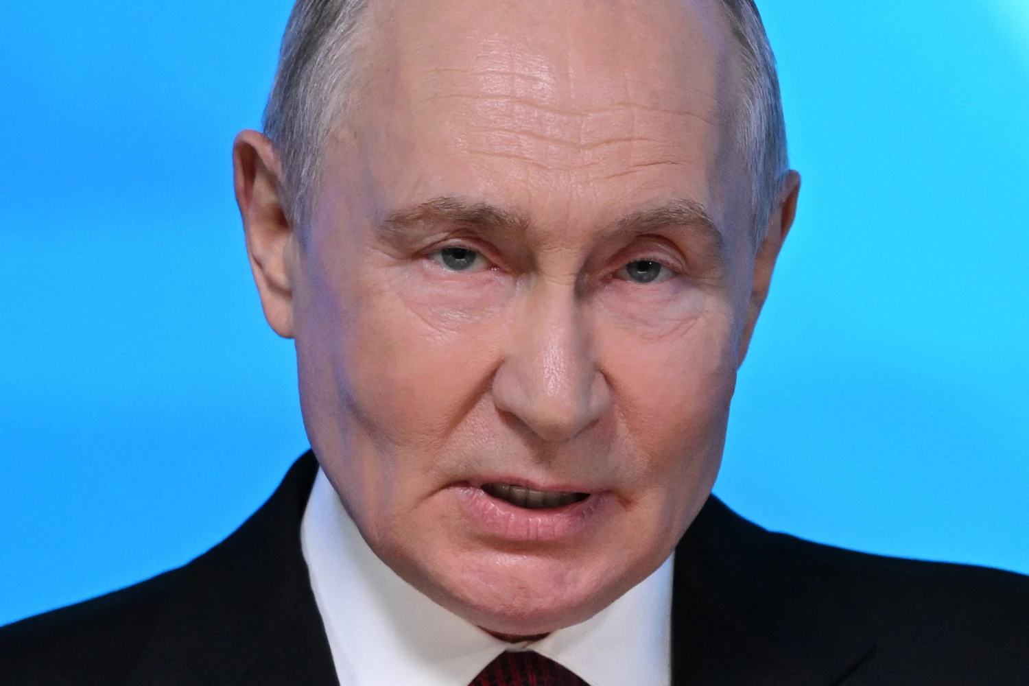 Russia's President Vladimir Putin addresses the audience during the Valdai Discussion Club meeting in Moscow on October 1, 2026.