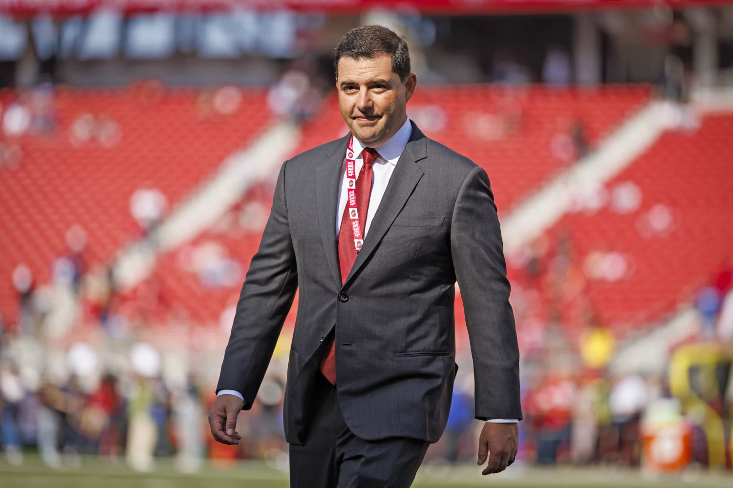 San Francisco 49ers chief executive officer Jed York at Levi's Stadium in 2023 in Santa Clara, Calif.
