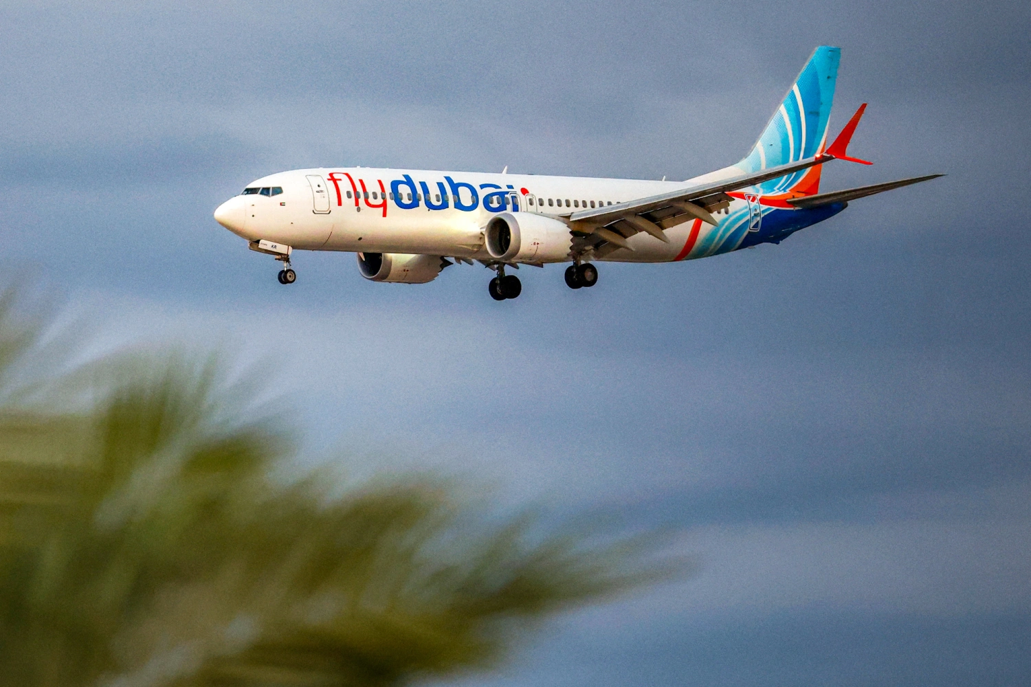 A flydubai Boeing 737 MAX 8 aircraft prepares for landing at Israel's Ben Gurion Airport in Lod on Sept. 30, 2026. A passenger on a rerouted flydubai flight that was bound for Tel Aviv said one of the pilots tried to crash the plane and kill everyone on board, after both pilots were found to be wounded on landing in Saudi Arabia. In the first comment by an official, Israel's far-right national security minister Itamar Ben Gvir alleged an attempted "terrorist" attack in the incident, in which none of the passengers reported injuries.