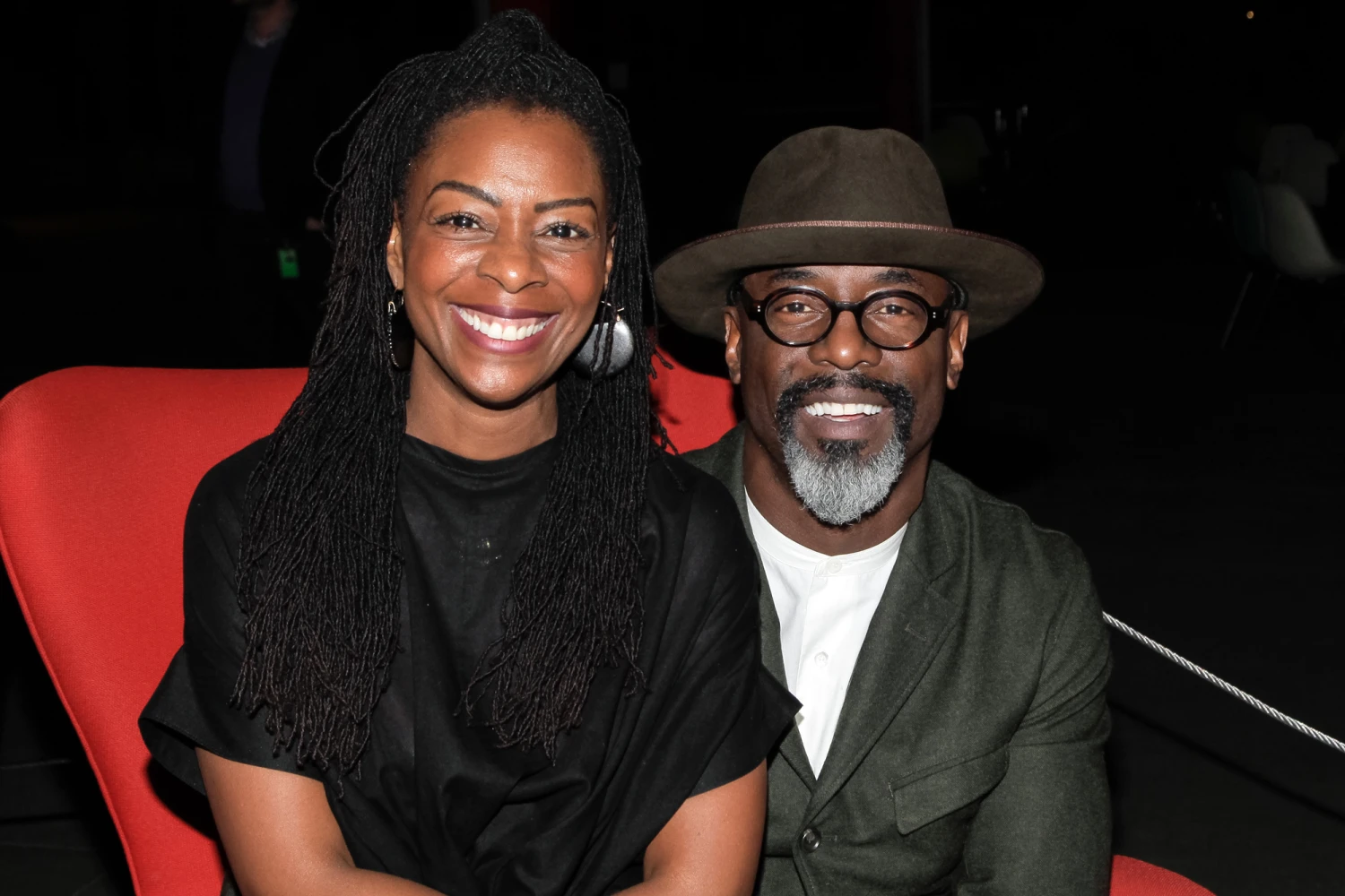 Jenisa Garland and Isaiah Washington attend the premiere of Magnolia Pictures 'I Am Not Your Negro' at LACMA on Jan. 12, 2017 in Los Angeles.