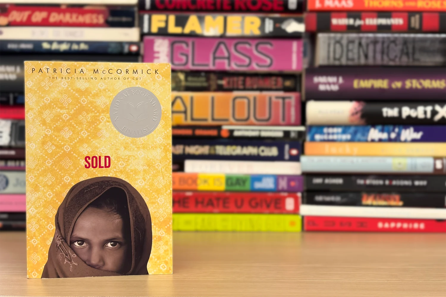 "Sold" by Patricia McCormick is the most banned of the 2025-2026 school year, according to PEN America.