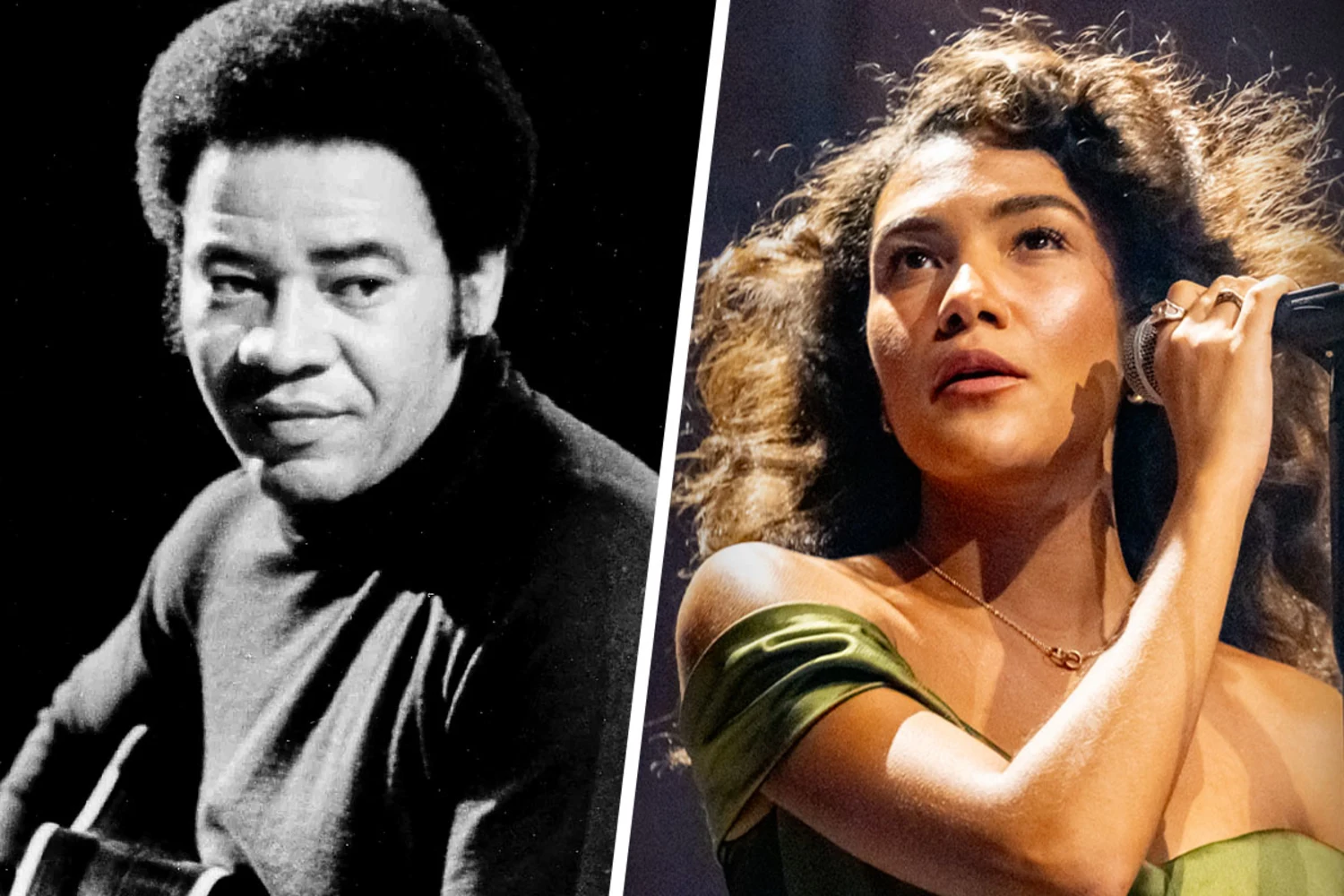 Bill Withers and Olivia Dean.