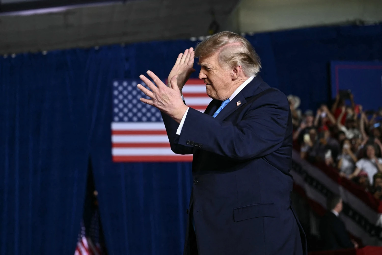 President Trump during a campaign rally in Grand Island, Neb., on Oct. 5, 2026.