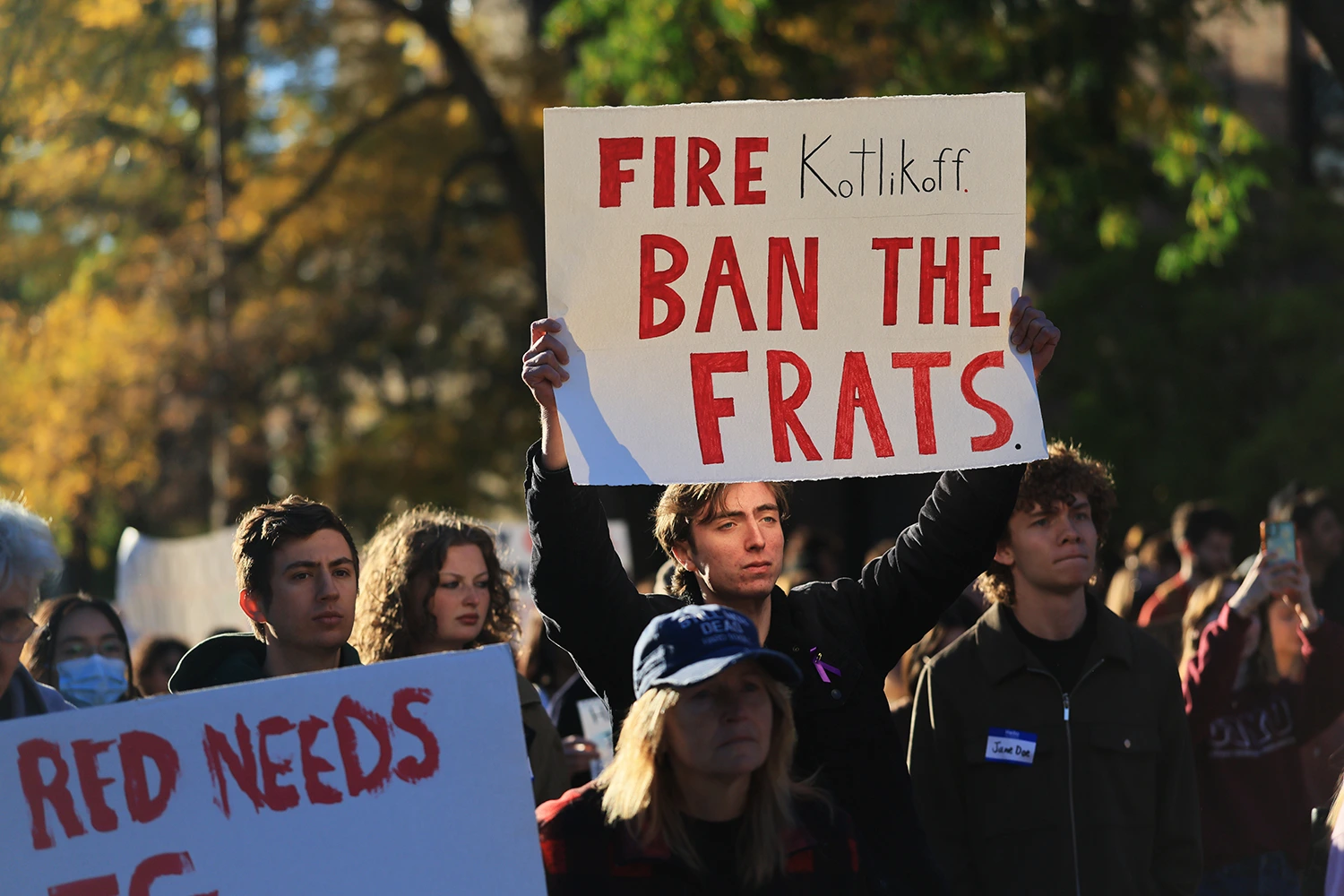 Hundreds of Cornell students participate in a rally in Ithaca, N.Y., on Oct. 5, 2026.