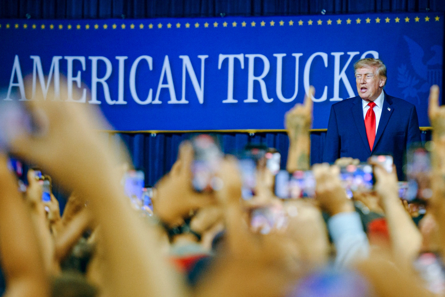 Donald Trump in Denton, Texas, on Oct. 1, 2026.