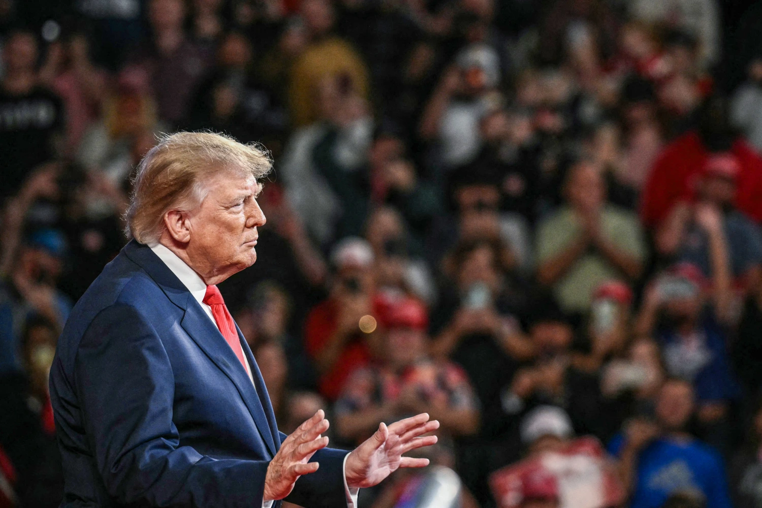 Donald Trump in Clarksville, Tenn., on Oct. 10, 2026.