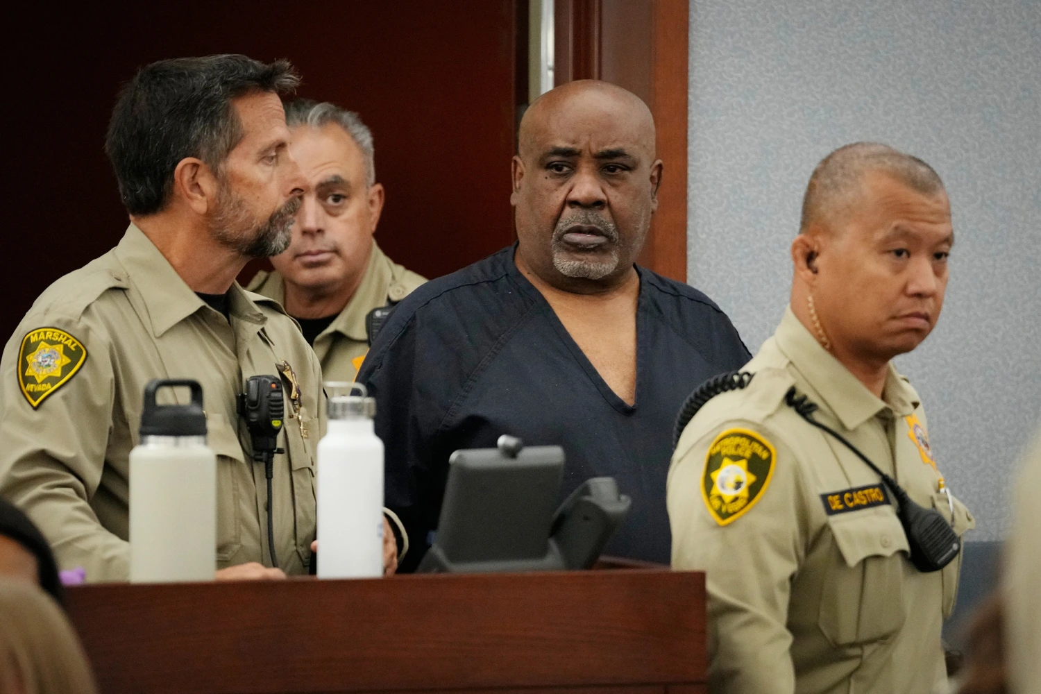 Duane Davis arrives for his sentencing hearing Tuesday.