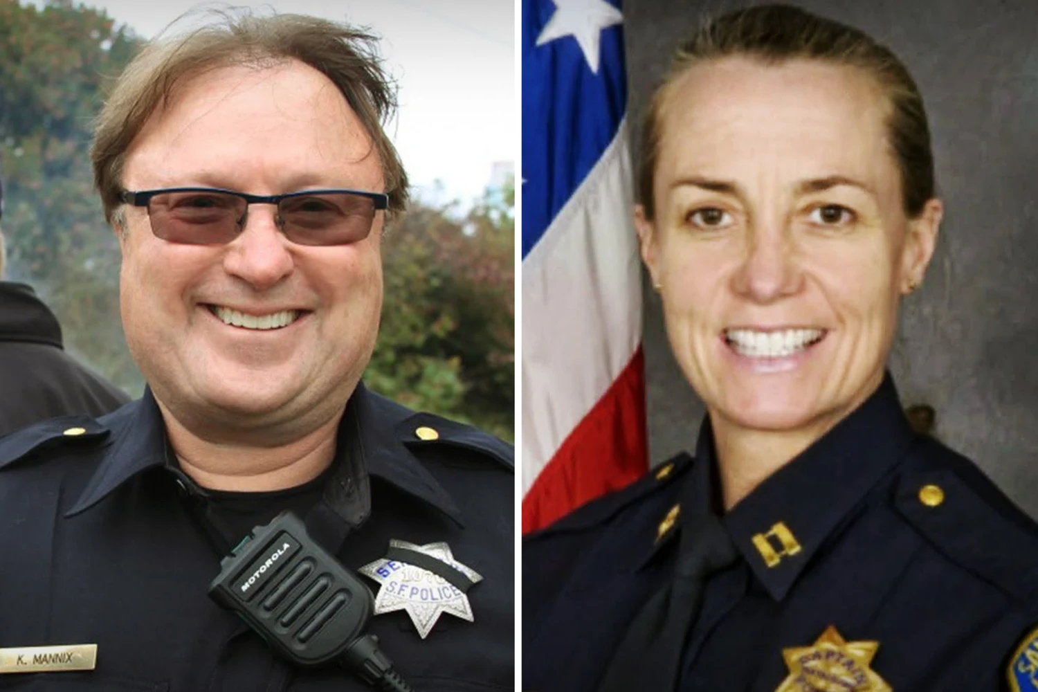 Retired San Francisco police officer Kevin Mannix and his wife Ann Elizabeth Corriea Mannix, a retired San Francisco deputy chief.