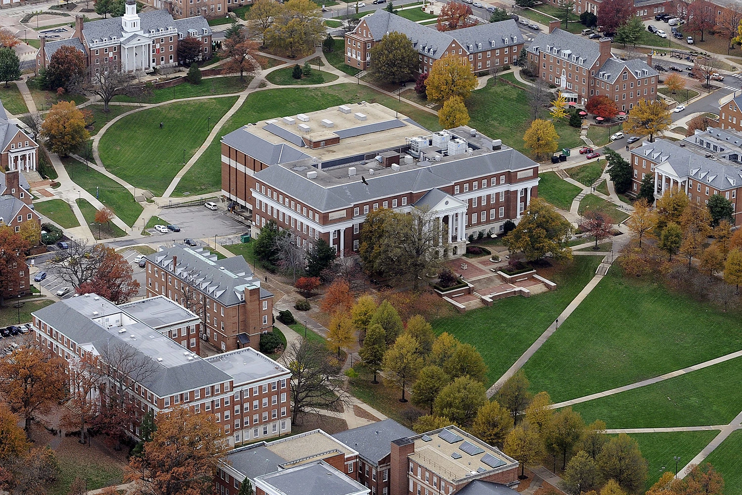 The University of Maryland campus in College Park, Md.