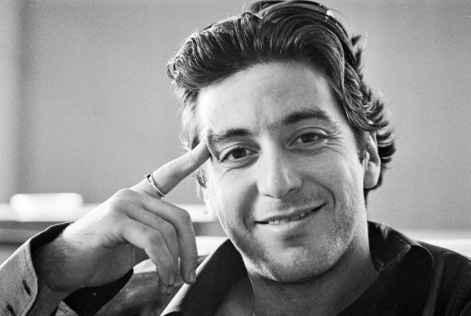 American actor Al Pacino, UK, 25th March 1974. He starred in the film 'The Godfather Part II' that year.