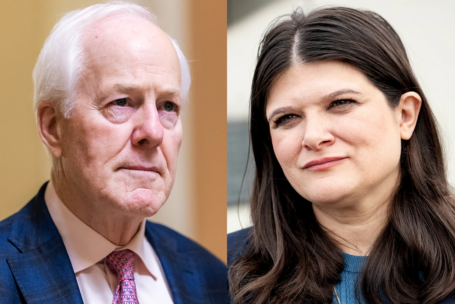 John Cornyn and Haley Stevens
