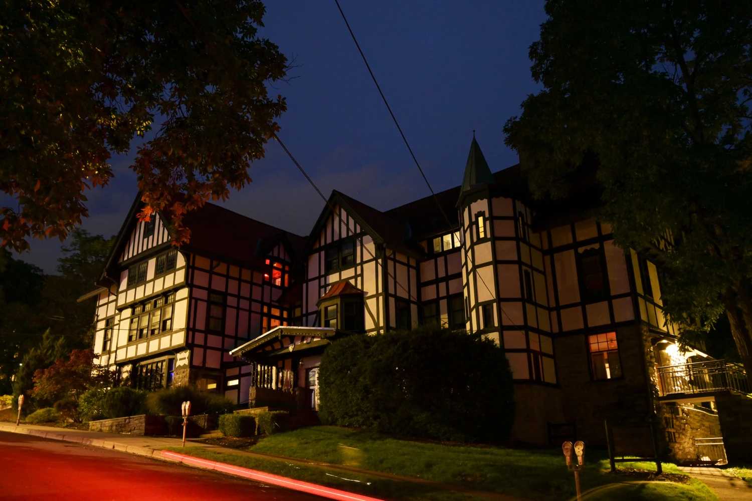 The shuttered Chi Phi fraternity in Ithaca, N.Y., on Oct. 2. The university faces renewed scrutiny following a civil lawsuit alleging sexual assault by members of the fraternity in 2024.