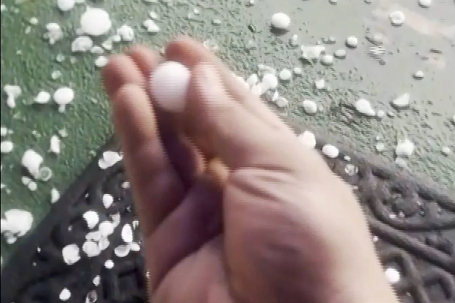 Golf ball-sized hail and powerful wind gusts battered northern and central Arizona, damaging homes and vehicles.