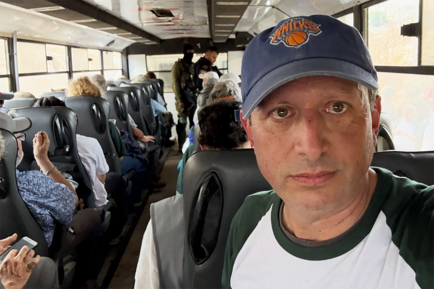 Brad Lander shared this image of himself claiming he had been detained by the IDF near Nehalim in the Israeli-occupied West Bank on Oct. 21, 2026.