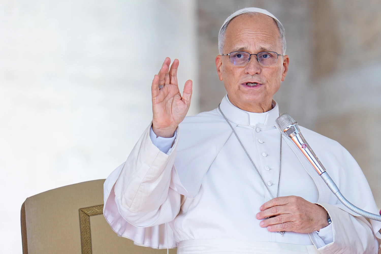 Pope Leo XIV in Vatican City on Oct. 21, 2026.