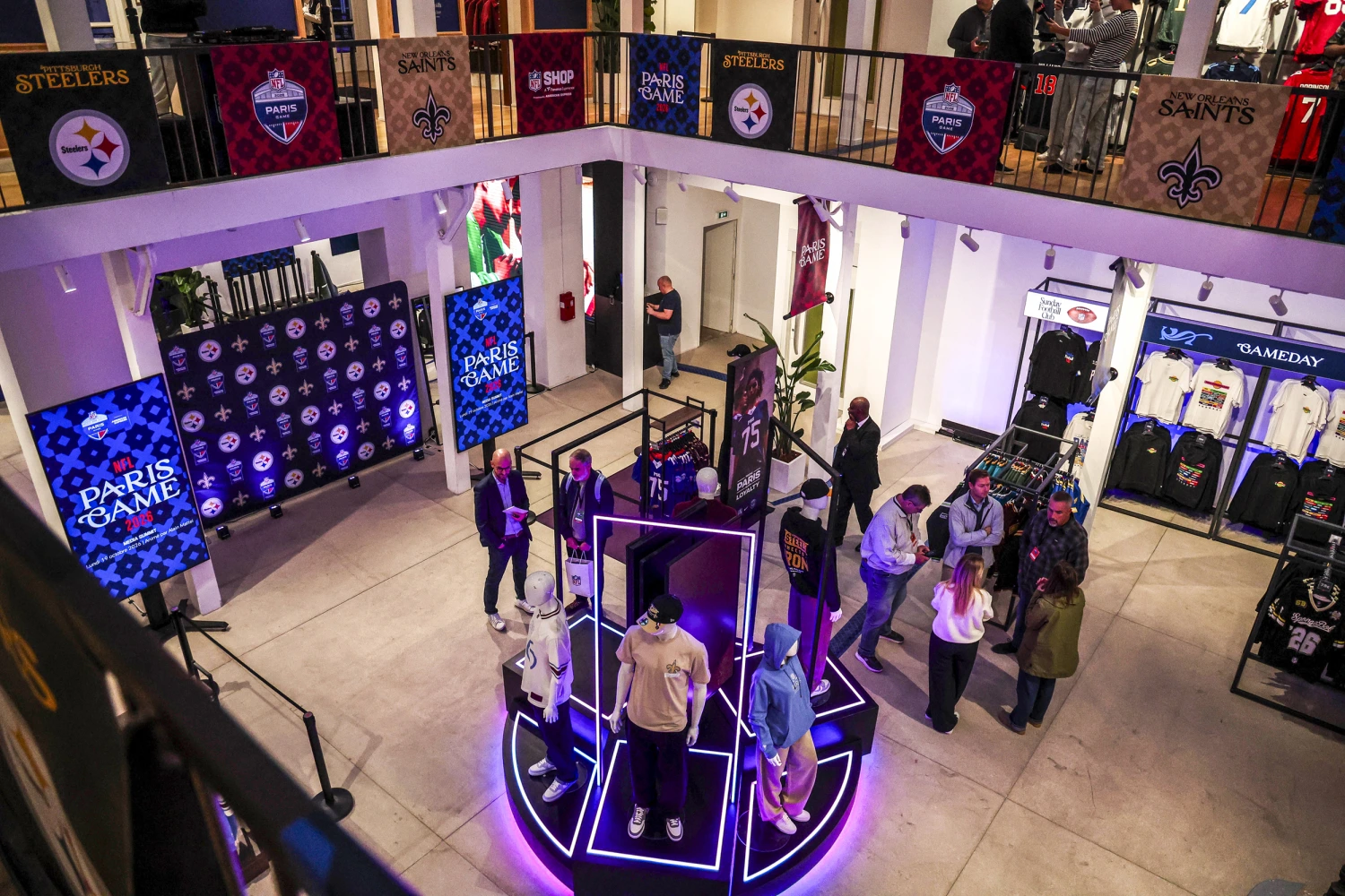 NFL Paris shop on Oct. 19, 2026, in Paris.