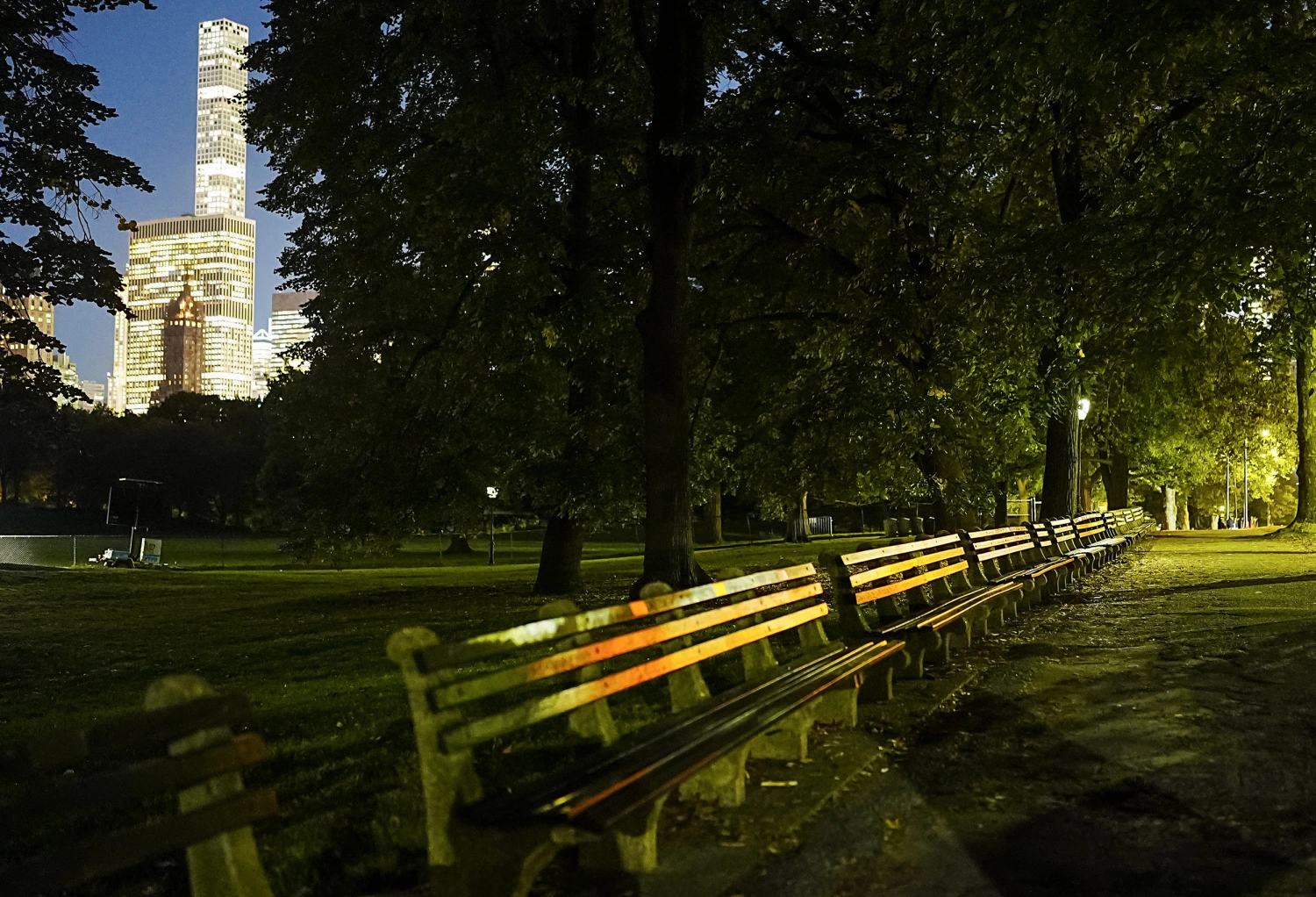 Evening views of Central Park in Manhattan, on Oct. 19, 2026.