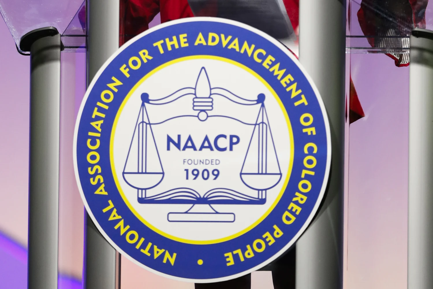 Rep. Rashida Tlaib, D-Mich., addresses the 110th NAACP National Convention, Monday, July 22, 2019, in Detroit.