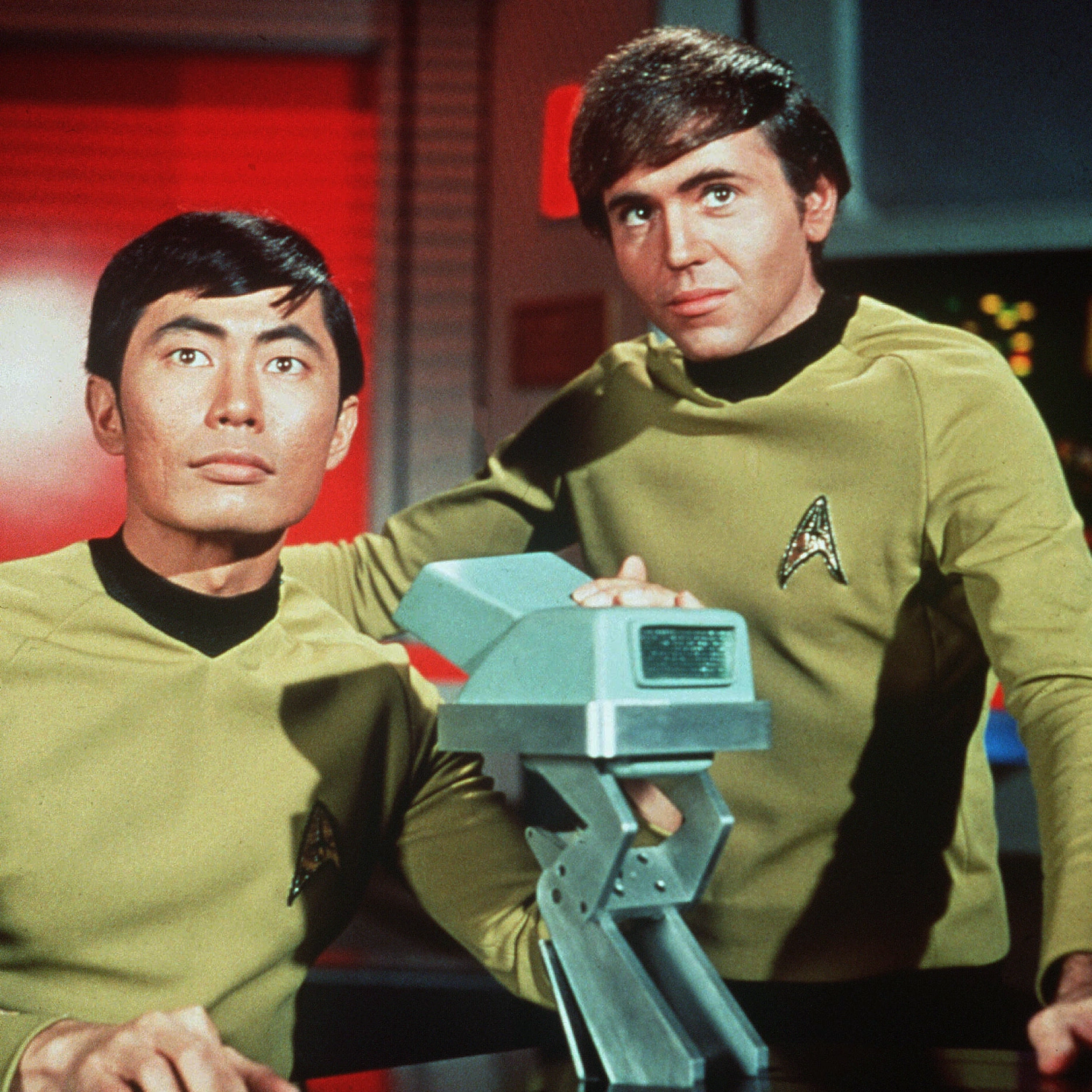 George Takei and Walter Koenig on "Star Trek."