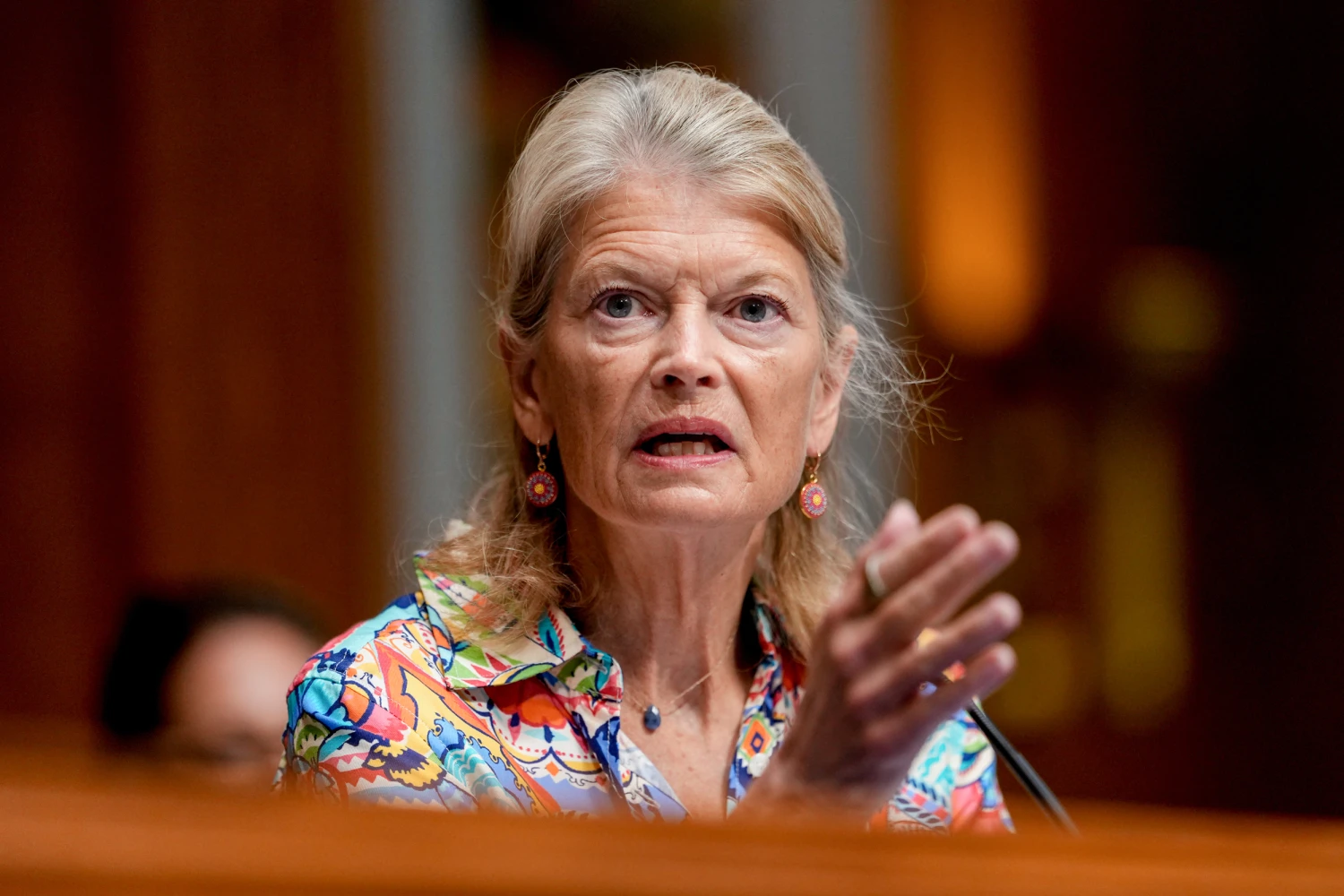 Senator Lisa Murkowski, a Republican from Alaska, during a Senate Health, Education, Labor, and Pensions Committee confirmation hearing in Washington, DC, on Sept. 16, 2026.