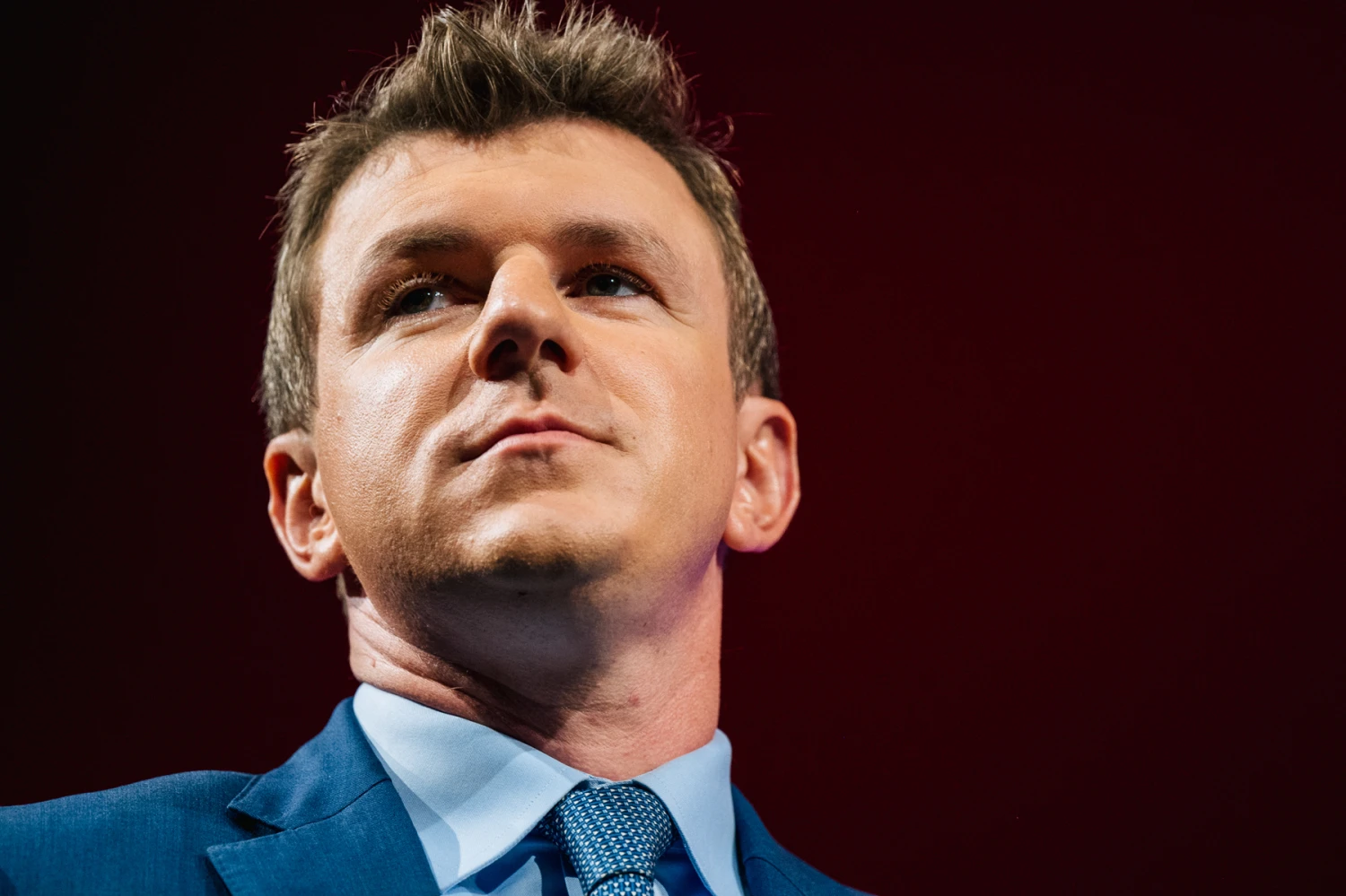 Project Veritas founder James O'Keefe looks on during the Conservative Political Action Conference CPAC held at the Hilton Anatole, in Dallas, Texas, on July 9, 2021.