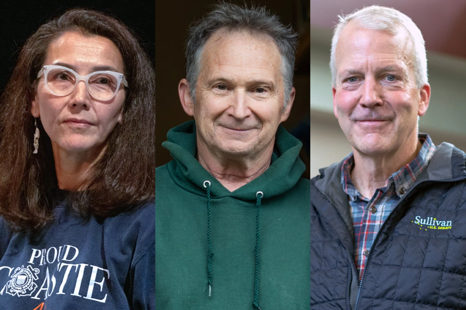 U.S. Senate candidate Mary Peltola; Dan J. Sullivan; Sen. Dan S. Sullivan, R-Alaska.