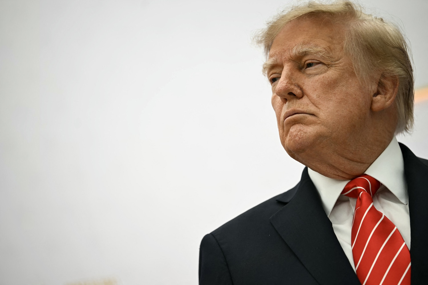 President Donald Trump looks on during the "Golden Age of American Innovation Summit" at the Institute of Peace in Washington, on Oct. 8, 2026.
