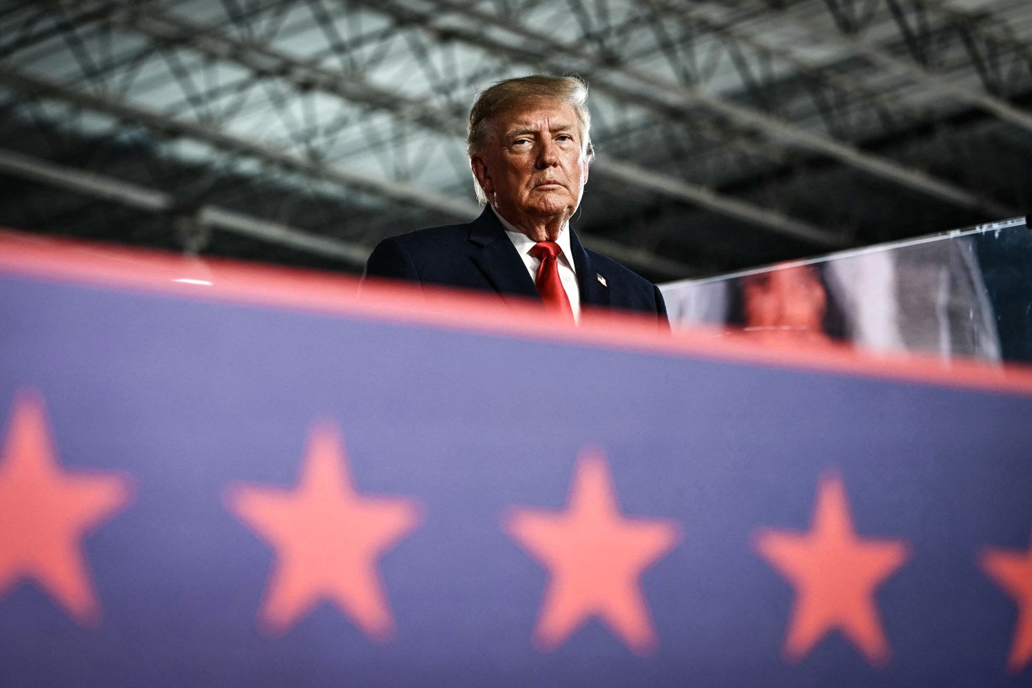 President Donald Trump speaks at a midterm campaign rally at Port of Corpus Christi in Corpus Christi, Texas on Oct. 27, 2026.