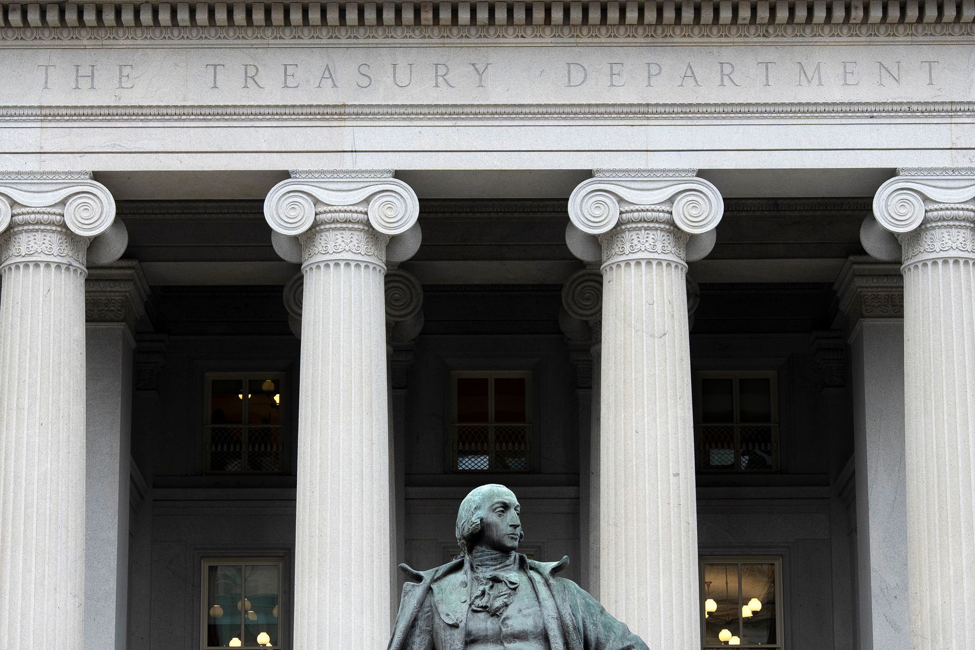 The Treasury Department building is seen, March 13, 2025, in Washington.