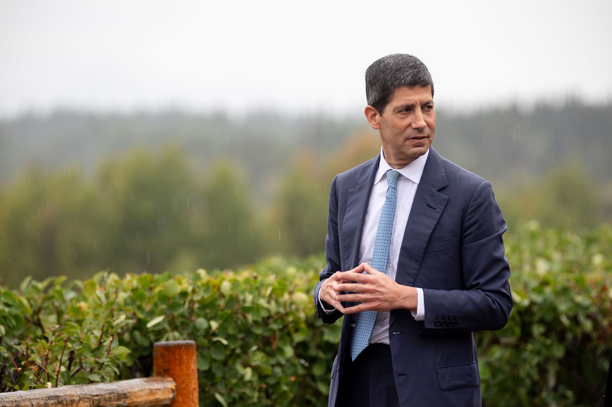 Fed Chair Kevin Warsh arrives at the annual Jackson Hole Economic Policy Symposium on Friday, Aug. 28, 2026, in Moran, Wyo.