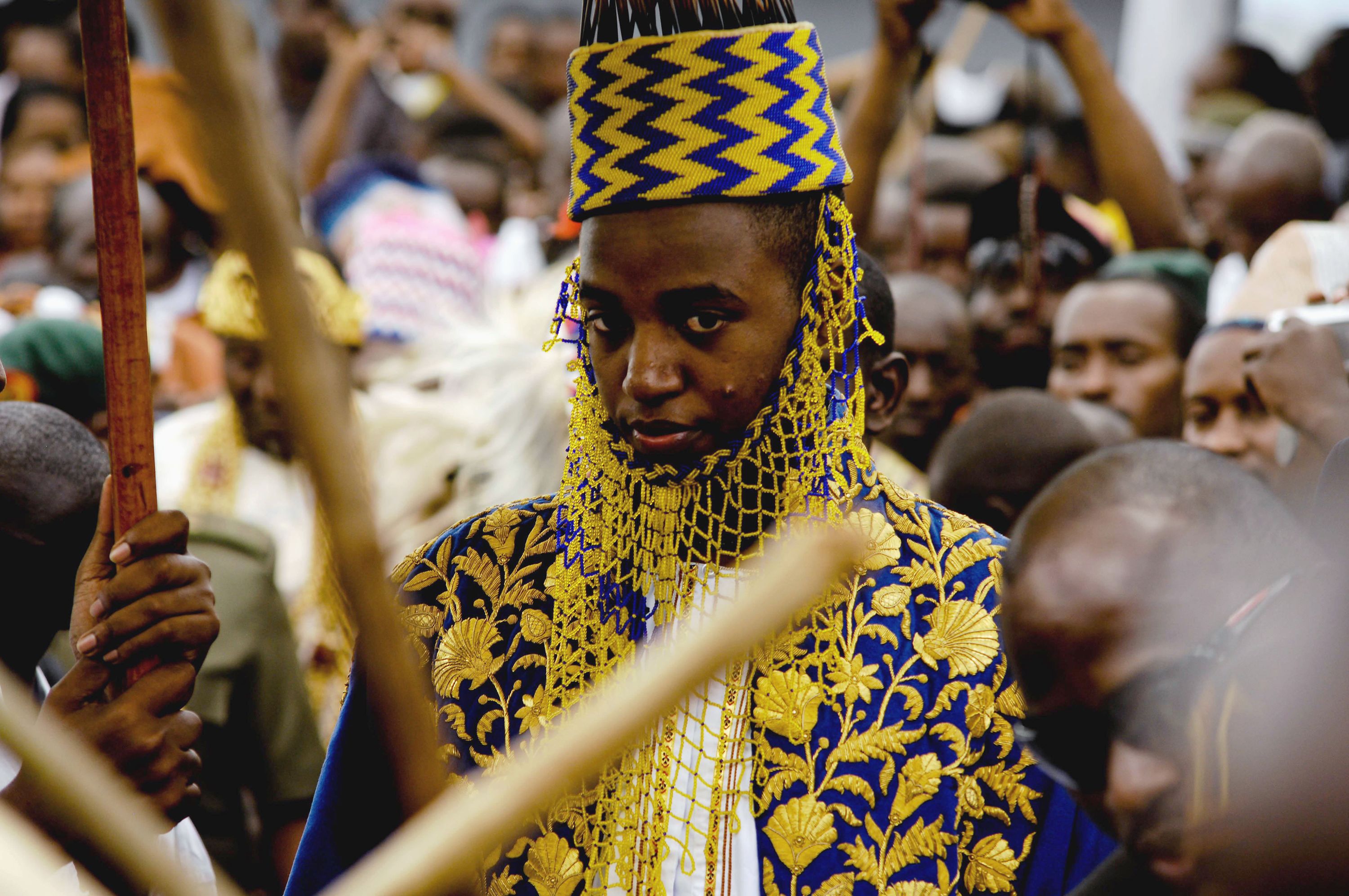 Uganda's King of the Tooro Kingdom, King Oyo Nyimba Kabamba Iguru Rukidi IV, during his 18th birthday at Fort Portal, Uganda, Saturday, April 17, 2010, as he assumed the full duties of King of the Tooros.
