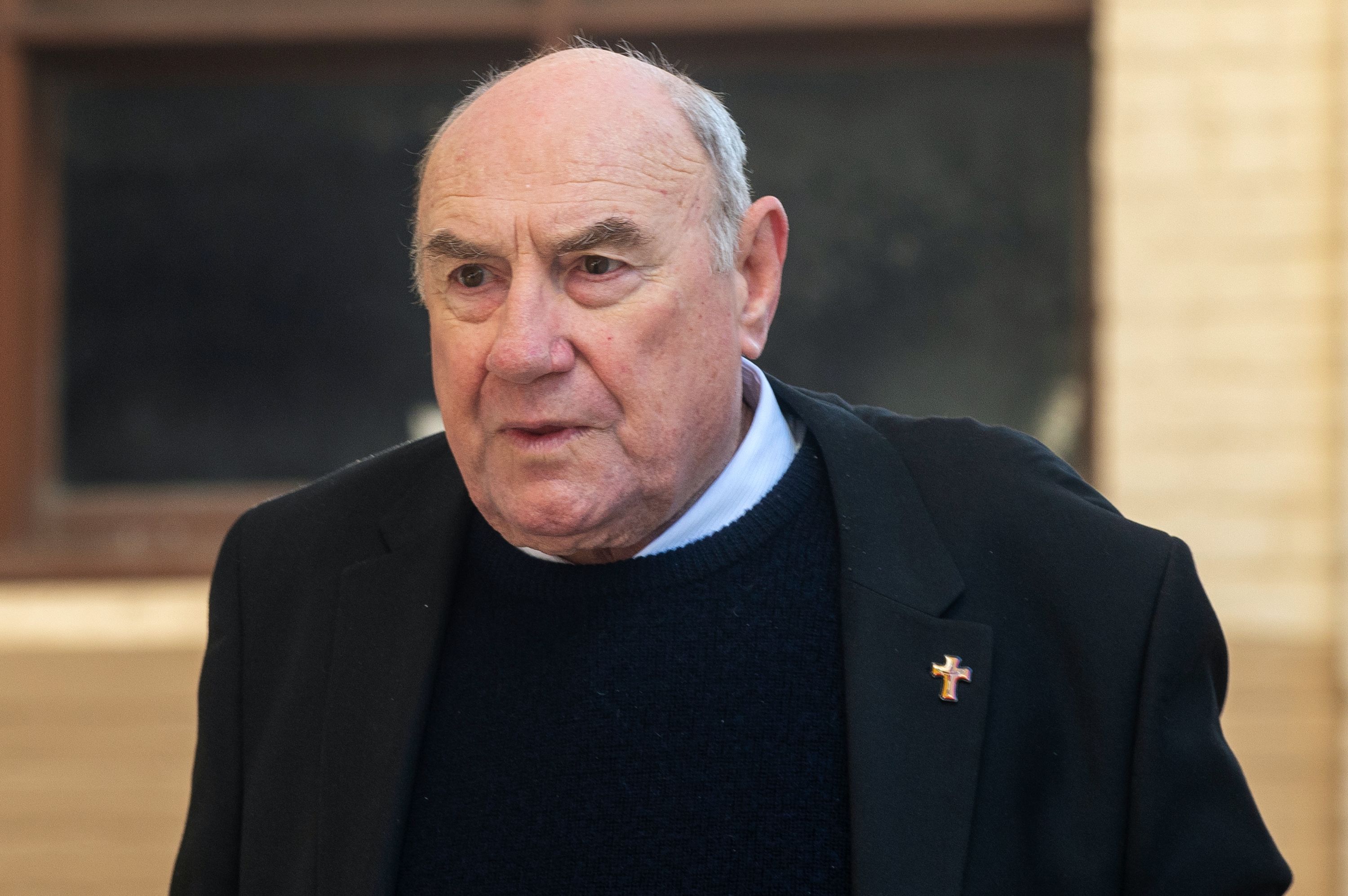 Former Bishop of Broome Christopher Saunders shown at West Australian District Court in Perth, Australia, on August 11, was sentenced for sexually abusing two young Indigenous men.