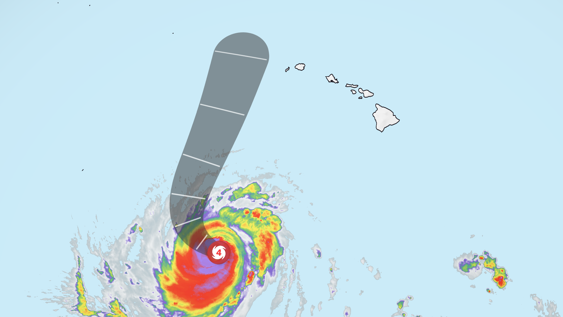 Hurricane Lowell will turn towards Hawaii's western islands Sunday.